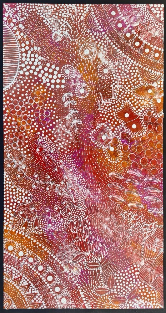 Tanya Bird Mpetyane. Highly collectable Aboriginal art. Inc,COA and Photo’s