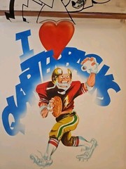 Lot Of 4 Custom Art Work Football NFL Player Print 18×15 W/plastic Overlay Rare