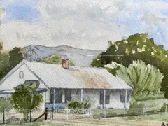 JOHN ROBBINS AUSTRALIAN FRAMED WC „HOUSE IN EUROBIN VICTORIA“ C 1990