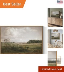 Elegant Vintage Landscape Framed Wall Art, 24×36 Inch Canvas for Home Decor