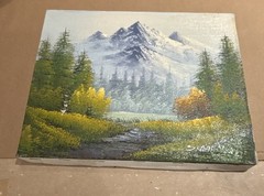 1970’s to 1980’s Original hand signed 8 x 10 stretched oil painting