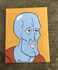 Handsome Squidward Painting