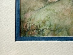 Original Watercolor Painting Foxhound / Harrier 8”x10” Dog Portrait