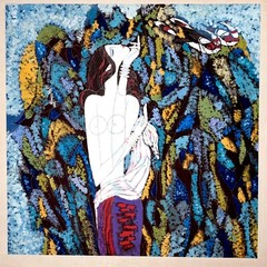 EUC Ting Shao Kuang Untitled Guoache on Board Original Painting Hand Signed OOAK
