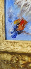 Painting Of Ragdoll or Persian Cat in Ornate Gold Baroque Frame Signed Kingsley