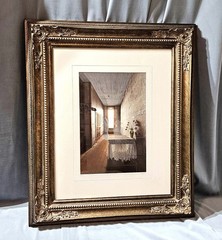 NORM DARWISH “THE TEA ROOM” HAND PAINTED PHOTOGRAPH FRAMED SIGNED LTD. ED.