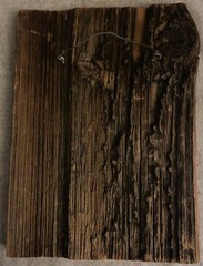Vtg 2 Oil on Rough Wood Board painting Rustic Approx 10” x 7” Signed By Yaun