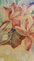 original watercolor painting „Flowers In My Dream“ by artist Marina Fay