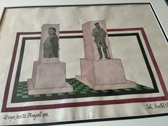 German Secessionist ink and/or watercolor signed, dated 1910 Joh. Sertel