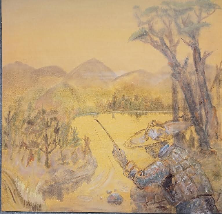 „Trout fishing“ Original Oil by Mikhail Shapiro