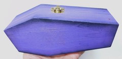 Gothic Coffin/Casket Ghost Painting Red & Purple Trinket Box Art by Rain Crow