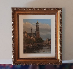 ORIGINAL OIL PAINTING BY PETER (PIETER) EGBERT, NOTED DUTCH ARTIST, EARLY 1900s