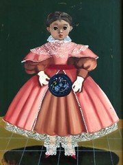 Painting Of Girl By Agapito Engel Cifuentes Mexican Early 20th Century
