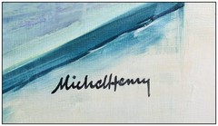 Michel Henry Large Original Painting Oil On Canvas Floral Still Life Signed Art