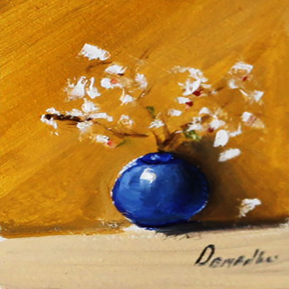 ACEO FLOWERS Still Life Art Oil painting UKRAINE4X4