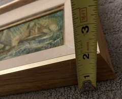 Vintage 1960’s Nautical Oil Painting Sail Boats Ocean Small Framed 8” X 12”