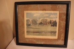 Oak Hill Country Club Framed Oil Painting 1956 by Ralph Reynolds for MacGregor