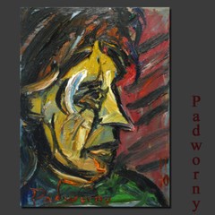 Abstract-art Deco-realism -oil on canvas nyc painting-Figurative Dreaming Man