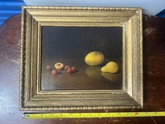 A Lambert Product Still Life Fruit Painting, Framed