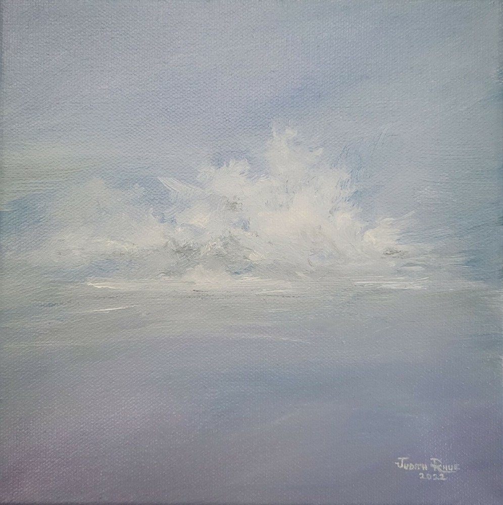 original oil painting cloud cloudscape clouds sky decor canvas signed artwork