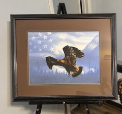 David Kaskaske Original Watercolor “Wings Of Freedom” Vintage 1990