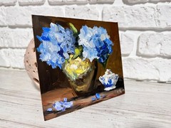 Hydrangea Painting Original Art Impasto Oil Flower Still Life MADE TO ORDER