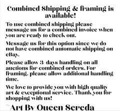 QUEEN SEREDA ABSTRACT 11X14 Light Portal Fine Art Home Interior Decoration