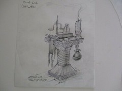 COLLECTION DRAWINGS ILLUSTRATION ANIMATION COMIC ART SNAKE BRACELET BOTTLES LAMP