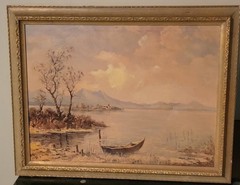 ORIGINAL ANDR. BETZ OIL ON CANVAS PAINTING SIGNED 30X37″ FRAMED VERY OLD…