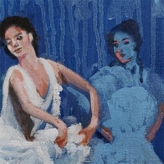YARY DLUHOS Women Figures Ballet Dance Music Theater Original Art Oil Painting