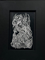 SASCHA BRASTOFF ORIGINAL MID CENTURY SCRATCHBOARD ANTIQUE MCM VINTAGE DRAWING