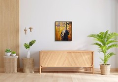 NY Art-Original Oil Painting of a Musician on Canvas 20×24 Framed