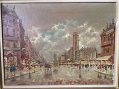 ANTONIO DEVITY Oil On Canvas IN PARIS Original 20 X 27 Inches