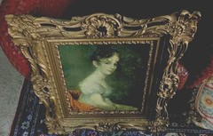 Magnifcent Wood Frame Print On Paper Thomas Sully 1783-1872) Anne W Waln (Rawley
