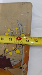 VTG Piece of street art painted on repurposed industrial object by KingTekk 2001