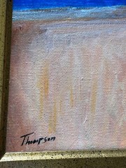 Oil On Canvas “moonlight Lady” Original By Robert Thompson Framed