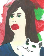 Belinda with Carlyle by William Mayer new york artist surreal impressionist