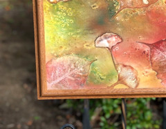 Fall Leaves, Spectacular Colors, Original Watercolor Painting, Framed, Unsigned.