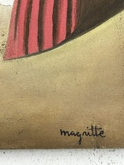 Rene Magritte Oil On Canvas (Handmade) signed and stamped