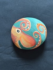 Hand Painted Rock/Stone. Eye Design