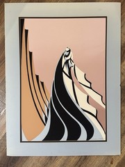 Bill Rabbit Silk Screen “Our Land” 9/55 Vintage