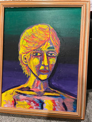 Original Painting by Christopher D. Moore „Self Portrait in Melancholy“