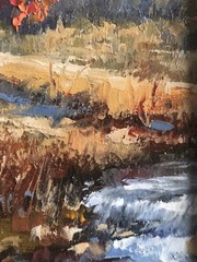 Original Framed Oil Painting 6×4 Inch Autumn Landscape Tree Nature Gift Handmade