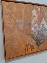 Louise Forbes Original Painting Oil On Wood „Butterfly“ California MCM Art 18×22