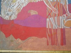Original Tempera Painting ANCIENT GREECE Ukrainian Berezhnaya Vintage MODERNIST