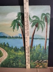 Original Oil Painting On Masonite 17″ x 23″ A B McLaughlin Signed Unframed