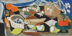 Christian Julia (1921-1991) – Mid 20th Century Gouache, Fruits and Forms I