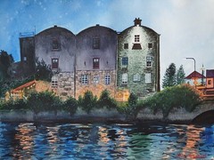 Original Painting in Watercolor „Galway, Ireland“ 16″x 12″