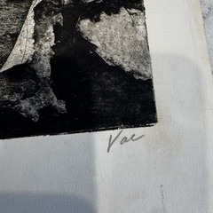 Vtg Nick Dante Vaccaro Limited Ed 1/6 Collagraph Print Signed Growth 22.5×27 BH