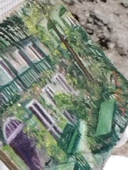 ​Original Karen Dupré Acrylic Painting – Vintage 1980s Miniature – Signed…